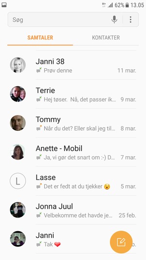 Vælg Menu-knappen