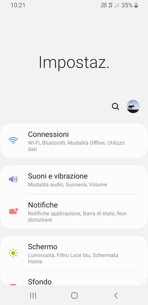 Seleziona Connessioni
