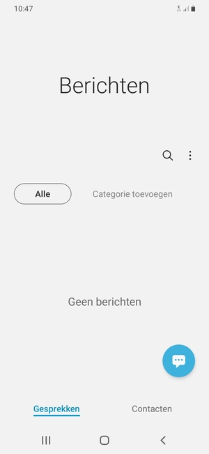 Selecteer de Menu-knop