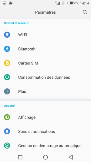 Sélectionnez Wi-Fi