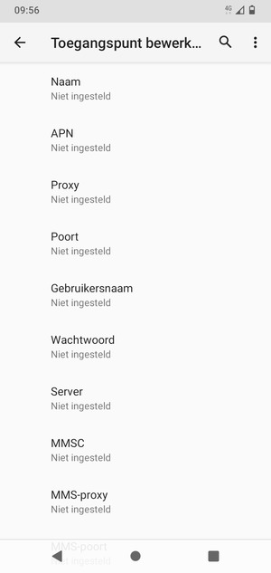 Voer internetgegevens in