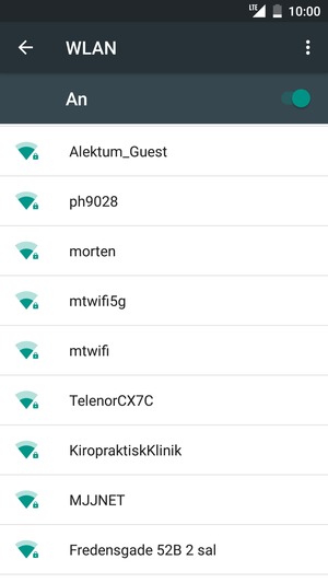 Wählen Sie das Wireless-Netzwerk, zu dem Sie eine Verbindung herstellen möchten