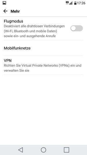 Wählen Sie Mobilfunknetze