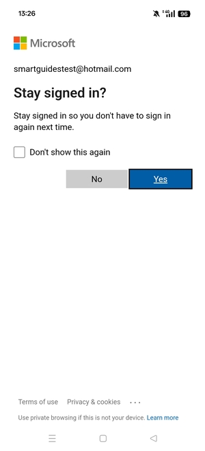 Select your preferred option