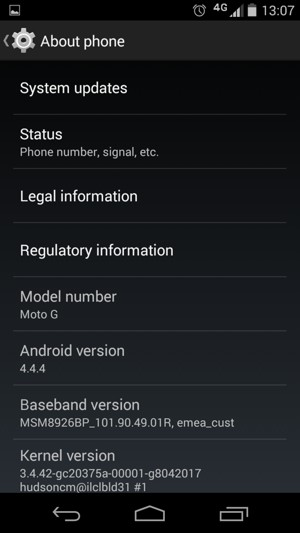 Select System updates