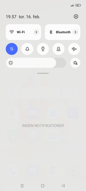 Aktiver topmenuen igen