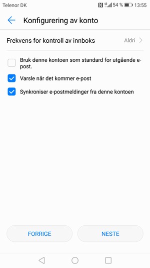 Velg NESTE