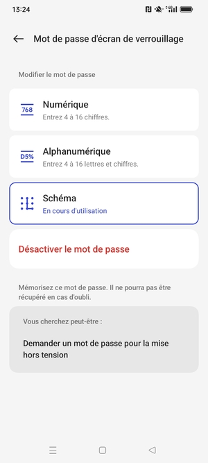 Votre téléphone est maintenant sécurisé par un écran de verrouillage