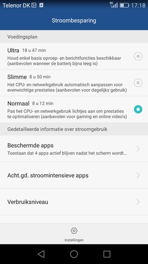 Scroll naar en selecteer Slimme