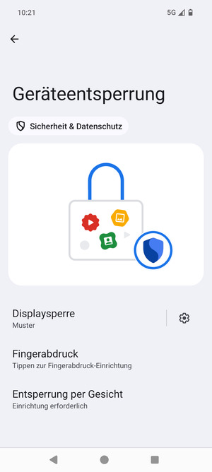 Ihr Handy ist jetzt mit einer Bildschirmsperre gesichert