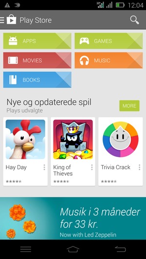 Select the Search button