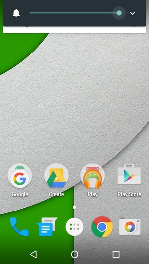 Continue to press to take the volume down to the required level