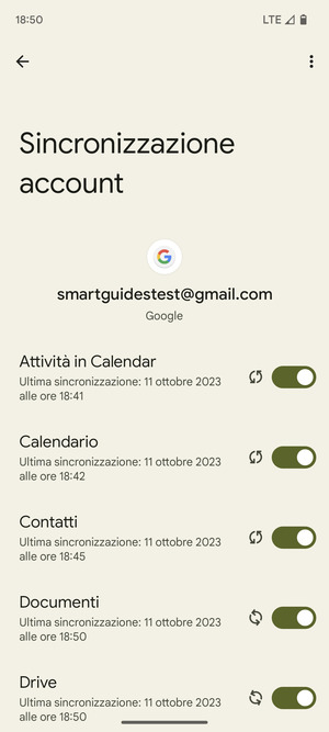Seleziona il tasto Menu