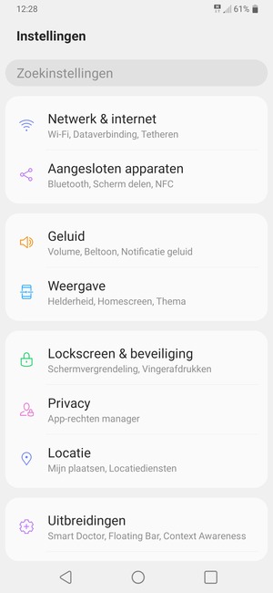Selecteer Netwerk & internet
