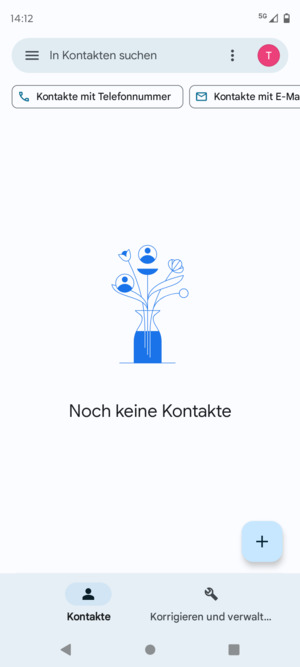 Wählen Sie Korrigieren und verwalten