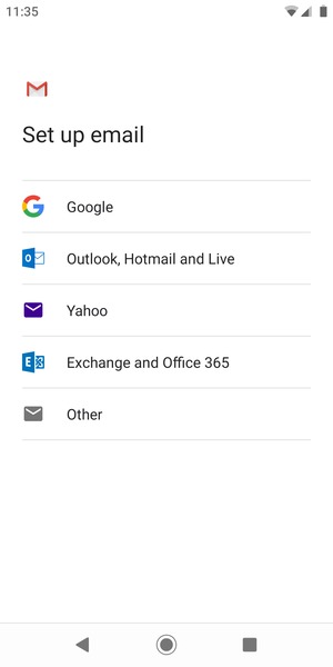 Select Outlook, Hotmail and Live