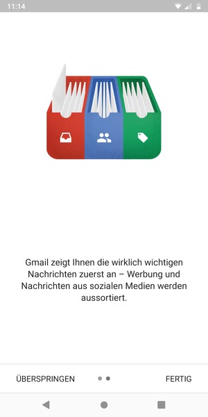 Wählen Sie FERTIG