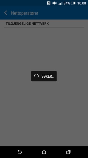 Vent til søket til ferdig