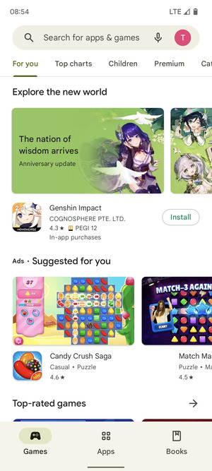 Select the Search bar