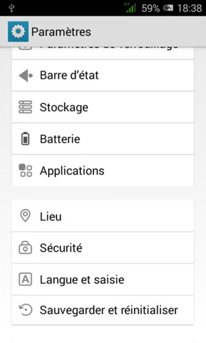 Faites défiler et sélectionnez Sauvegarder et réinitialiser
