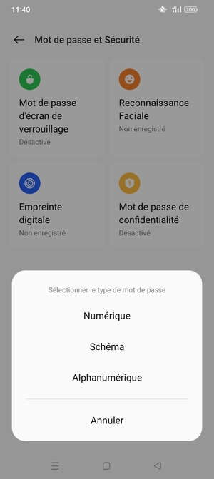 Sélectionnez Schéma