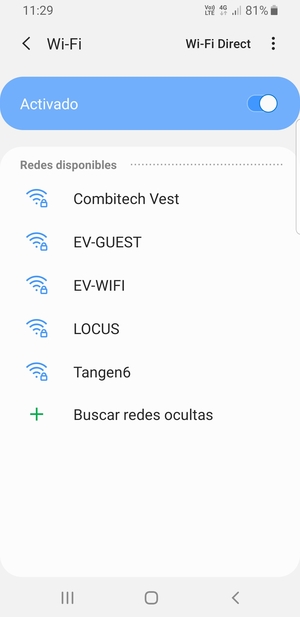 Seleccione la red inalámbrica a la que desea conectarse