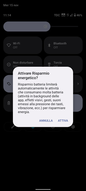Seleziona ATTIVA