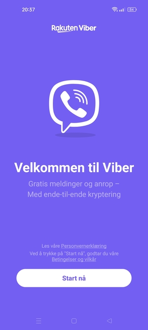 Applikasjonen er klar til bruk