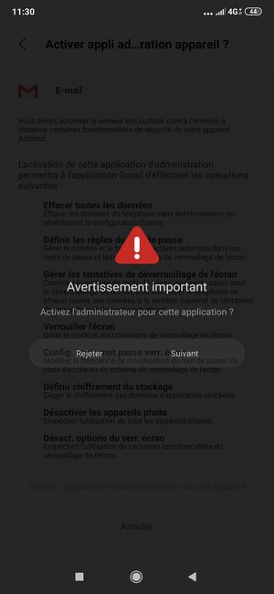 Sélectionnez Suivant