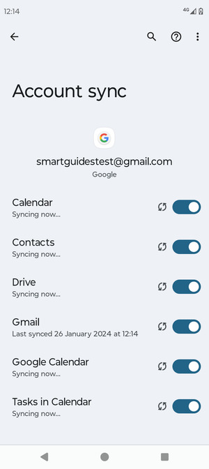 Your contacts from Google will now be synced to your phone