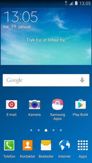 Vælg Apps