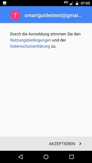 Wählen Sie AKZEPTIEREN