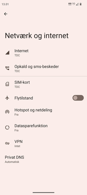 Vælg SIM-kort