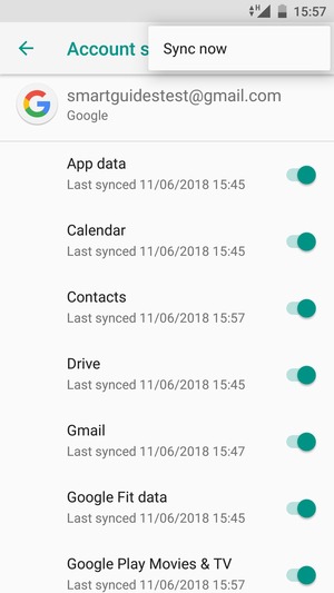 Select Sync now