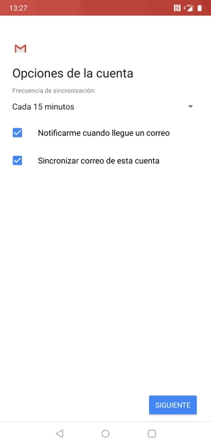 Seleccione SIGUIENTE