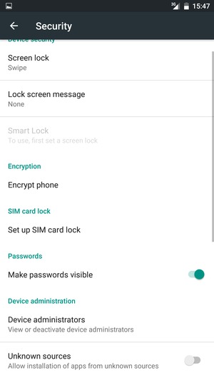 Select Set up SIM card lock