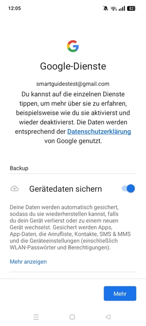 Wählen Sie Mehr