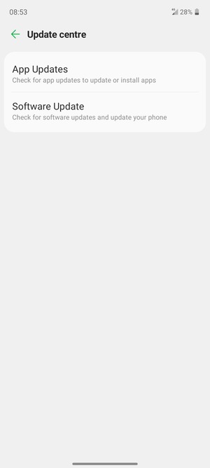 Select Software Update