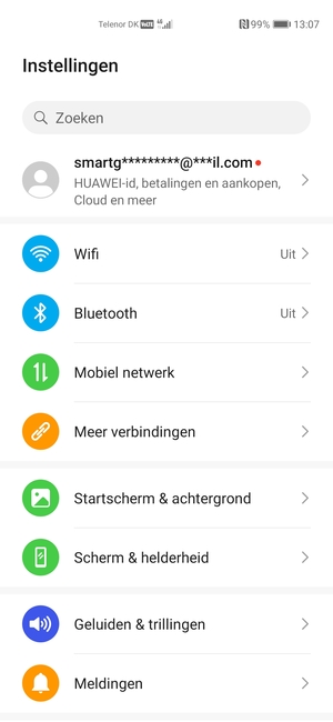 Selecteer Mobiel netwerk