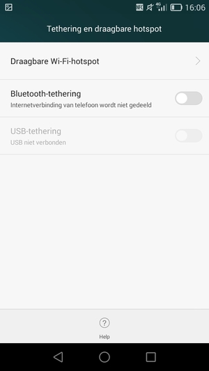 Selecteer Draagbare Wi-Fi-hotspot