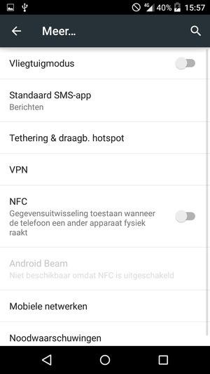 Selecteer Mobiele netwerken