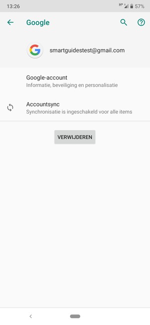 Selecteer Accountsync