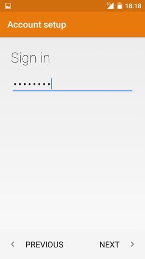 Enter your Password and select NEXT
