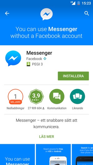 Välj INSTALLERA