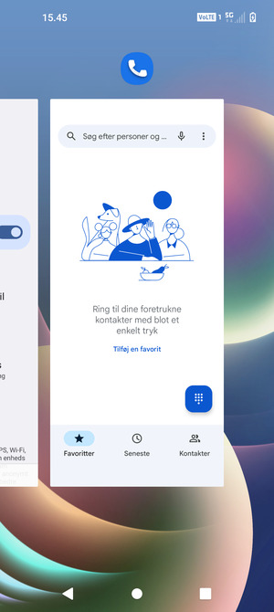 Swipe apps opad for at lukke dem