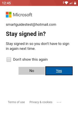 Select your preferred option