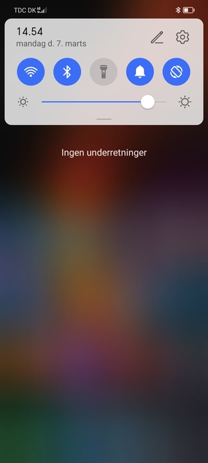 Aktiver topmenuen igen