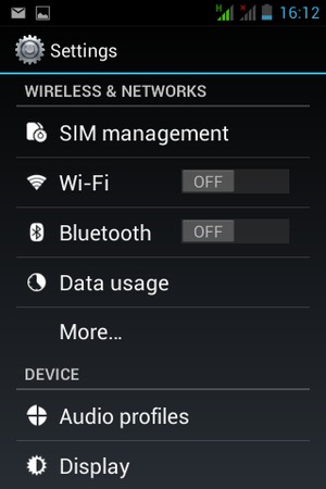 Select SIM management