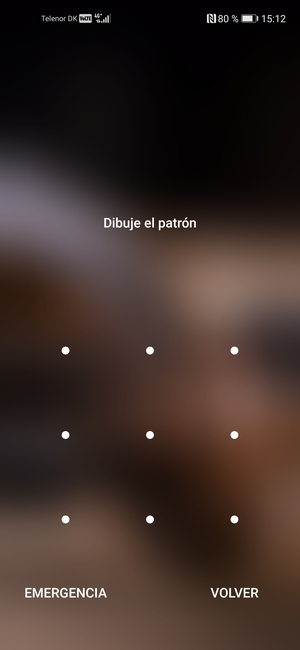 El teléfono ha sido asegurado con un bloqueo de pantalla