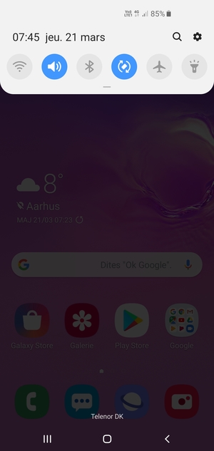 Déroulez à nouveau le menu du haut
